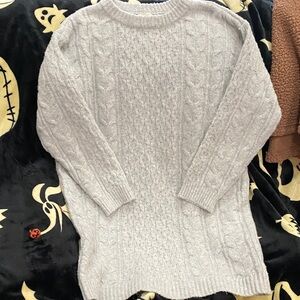 Universal Thread Light Gray Cable Knit Dress